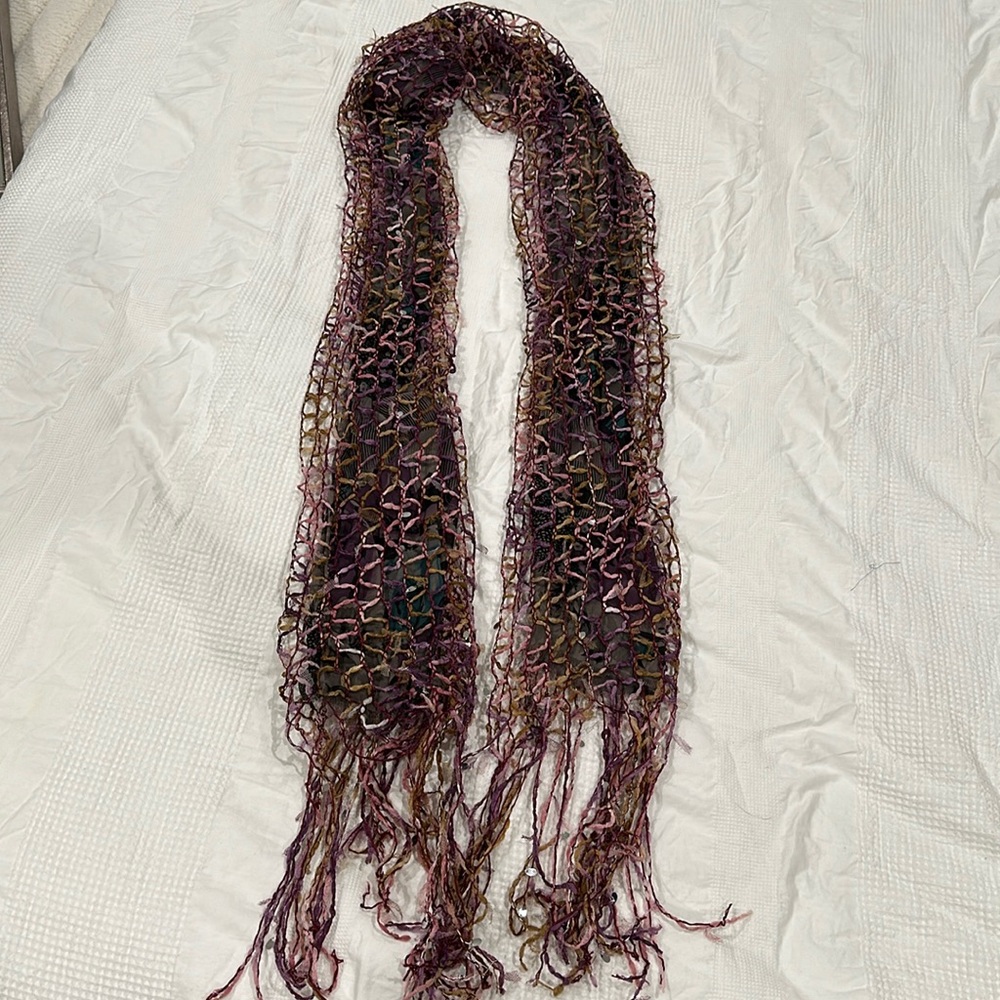 Torino and sequined scarf